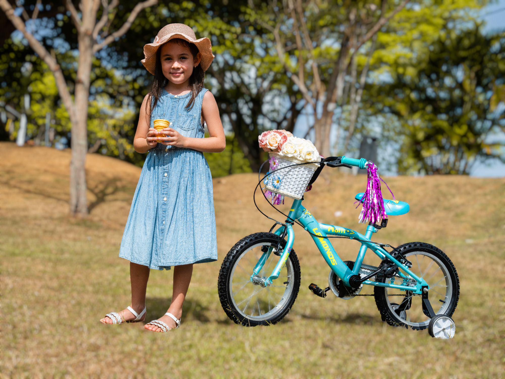BICICLETA INFANTIL 16 pulgadas | Bicicleta infantil para niñas de aproxi. 4 a 6 años